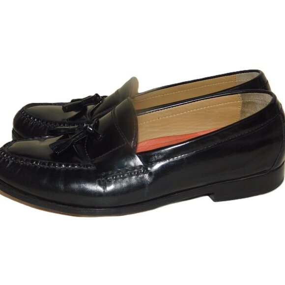 Cole Haan Leather Slip On Tassel Loafers Men\'s Size 8 1/2W main image 4